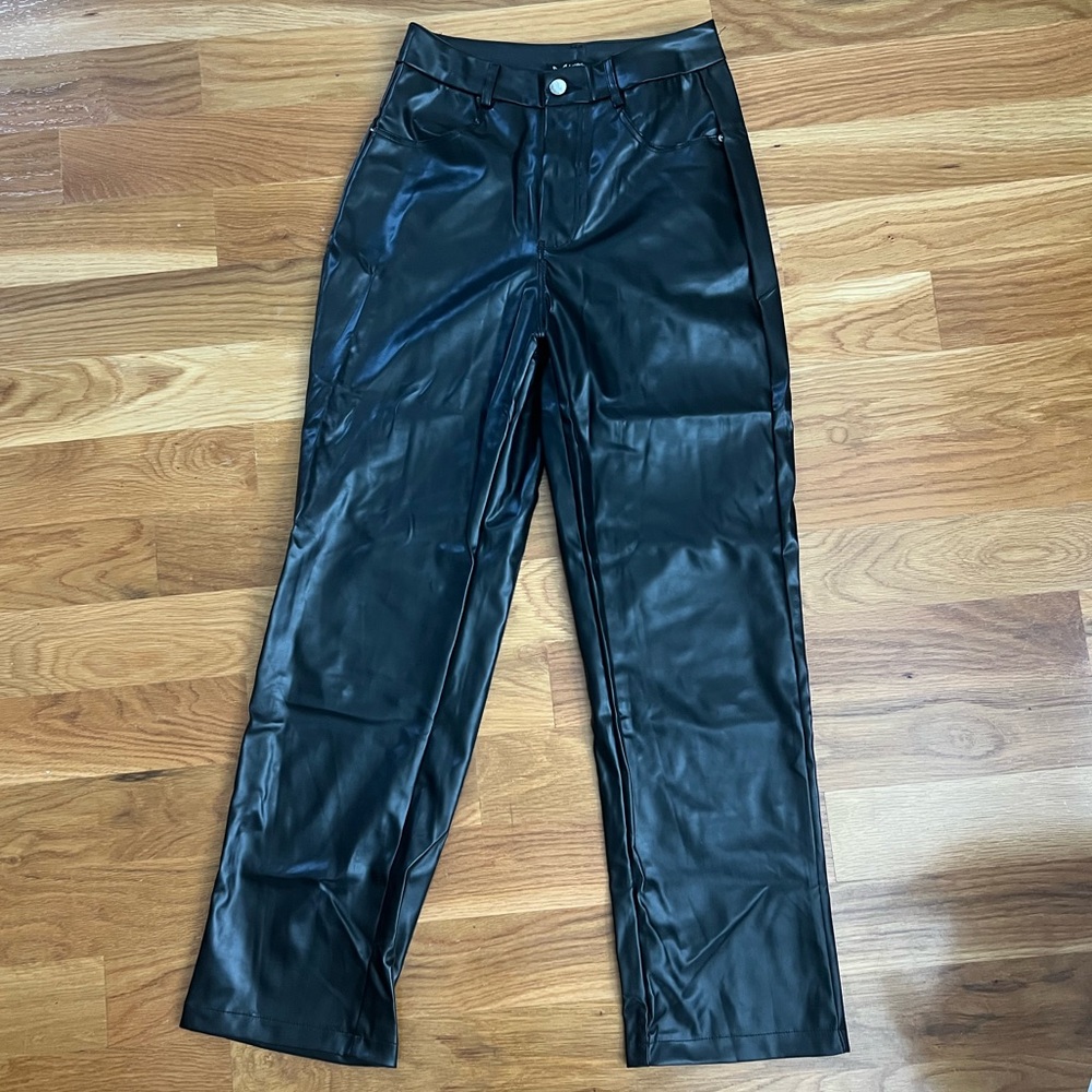 SHEIN Black Straight Leg Pants